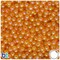 BeadTin Orange Transparent AB 6mm Round Plastic Craft Beads (300pcs)